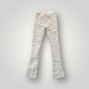 Guapi Jeans Mens sz 28 Distressed Flare Pants Ripped Shredded Designer